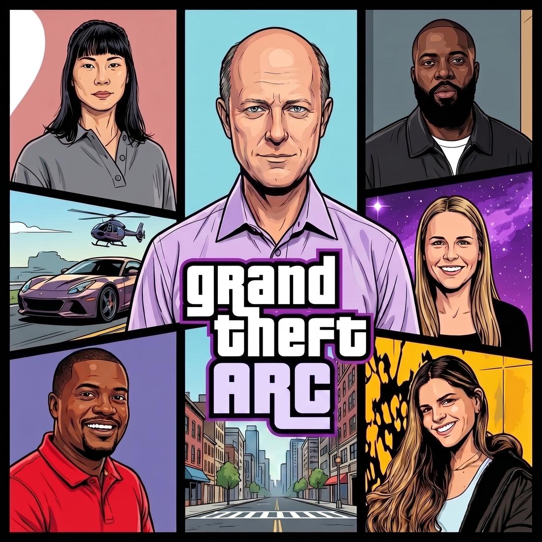 Grand Theft Arc character grid